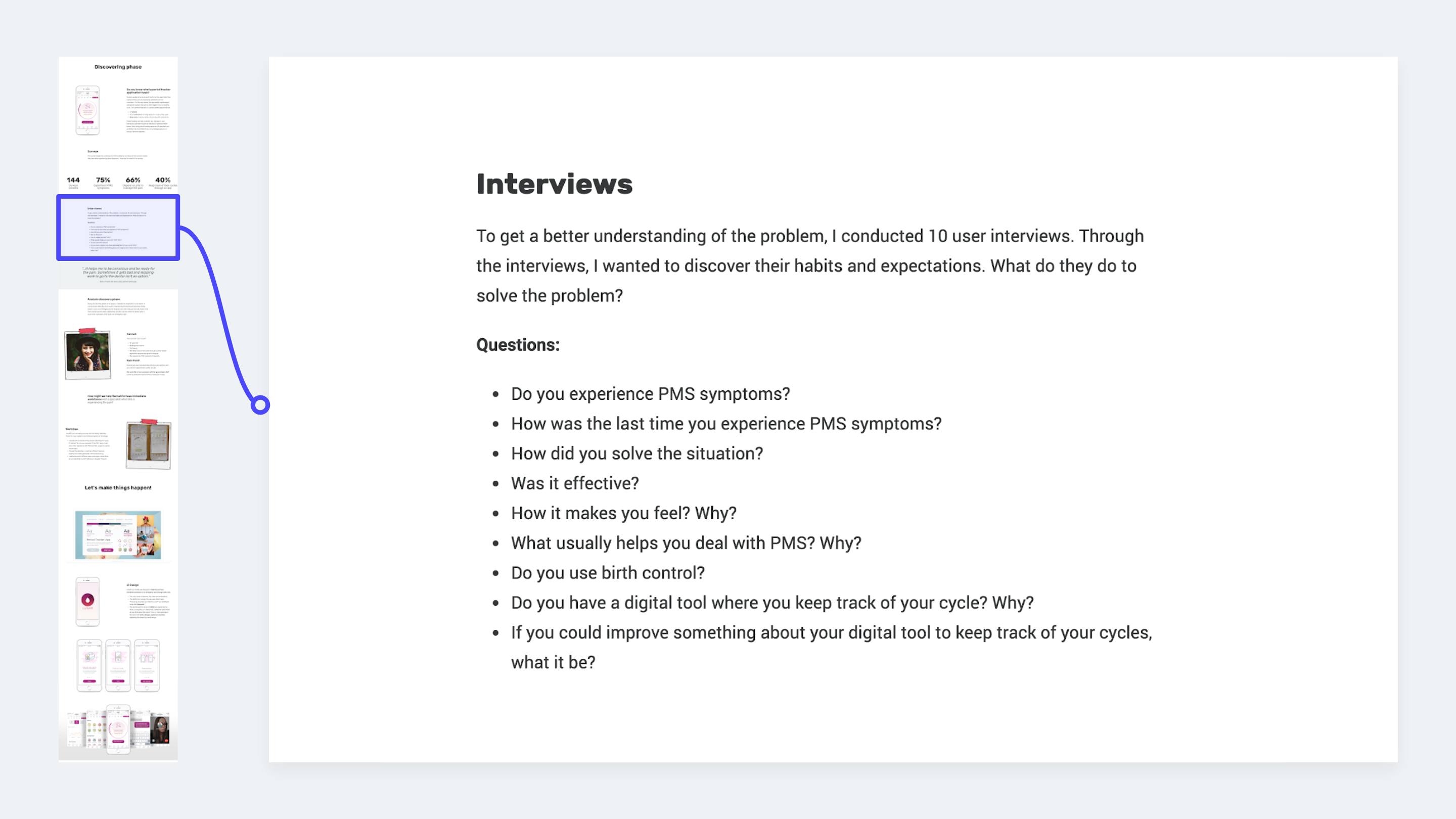 UX methods example: Interviews