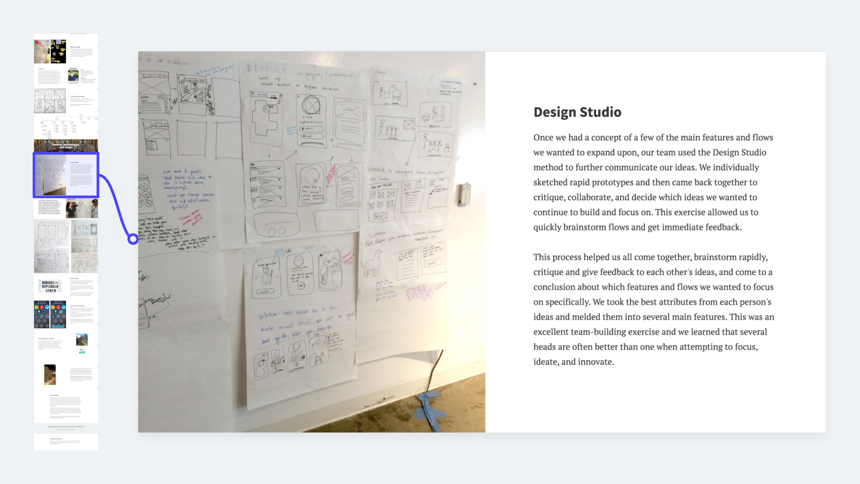 UX methods example: Design studio