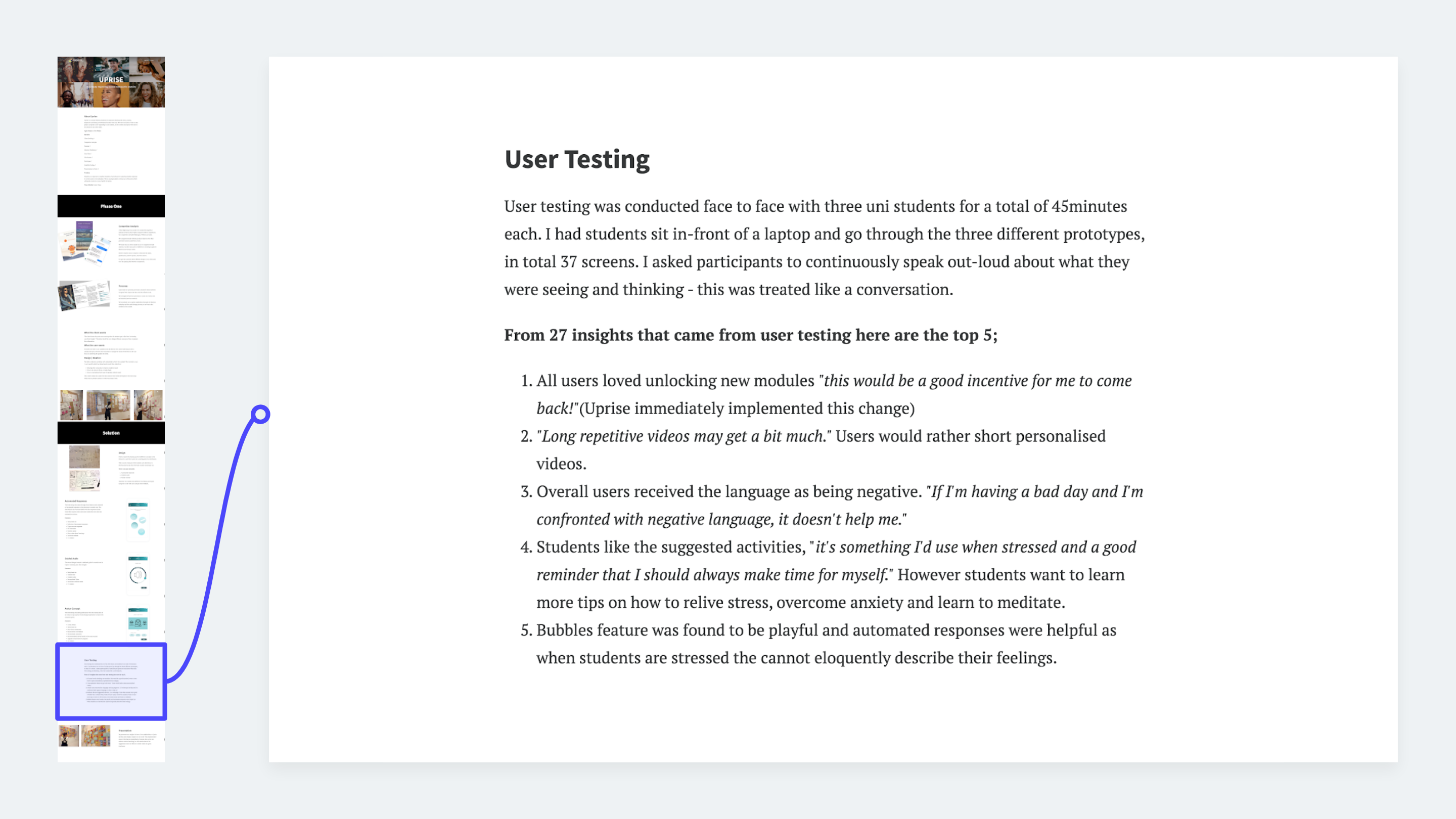 UX methods example: User testing
