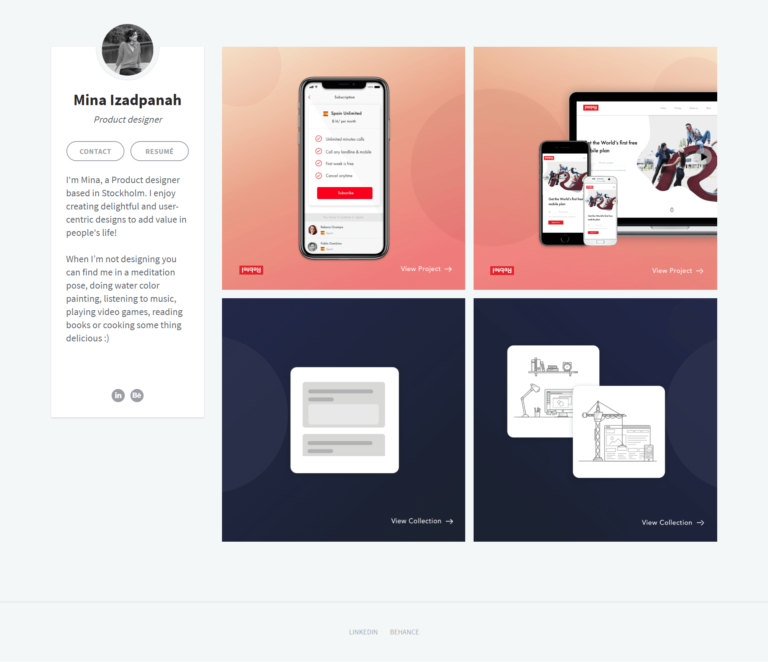 Online Design Portfolio Tutorial with 9 Awesome Examples - UXfolio Blog