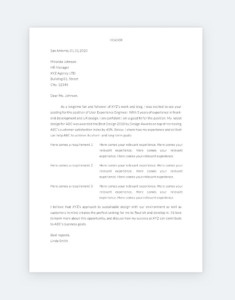cover letter for ux writer