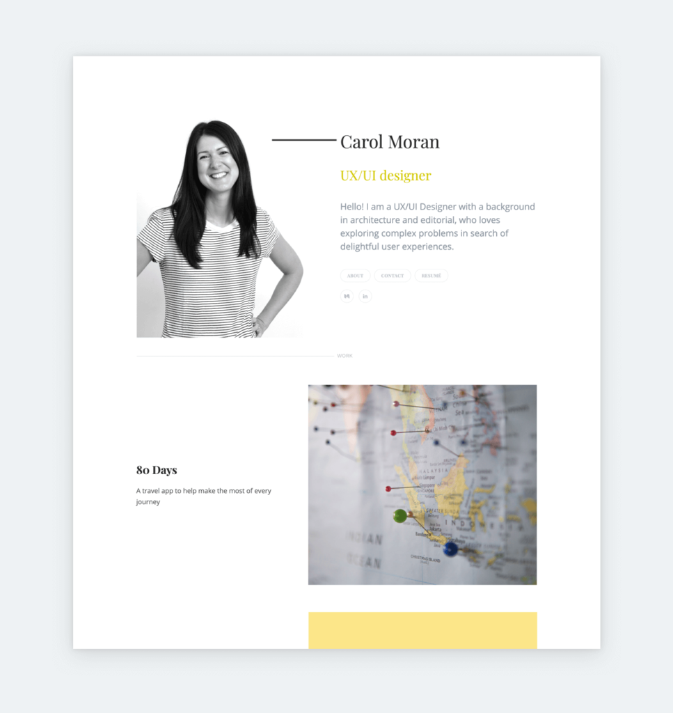 design portfolio personal statement