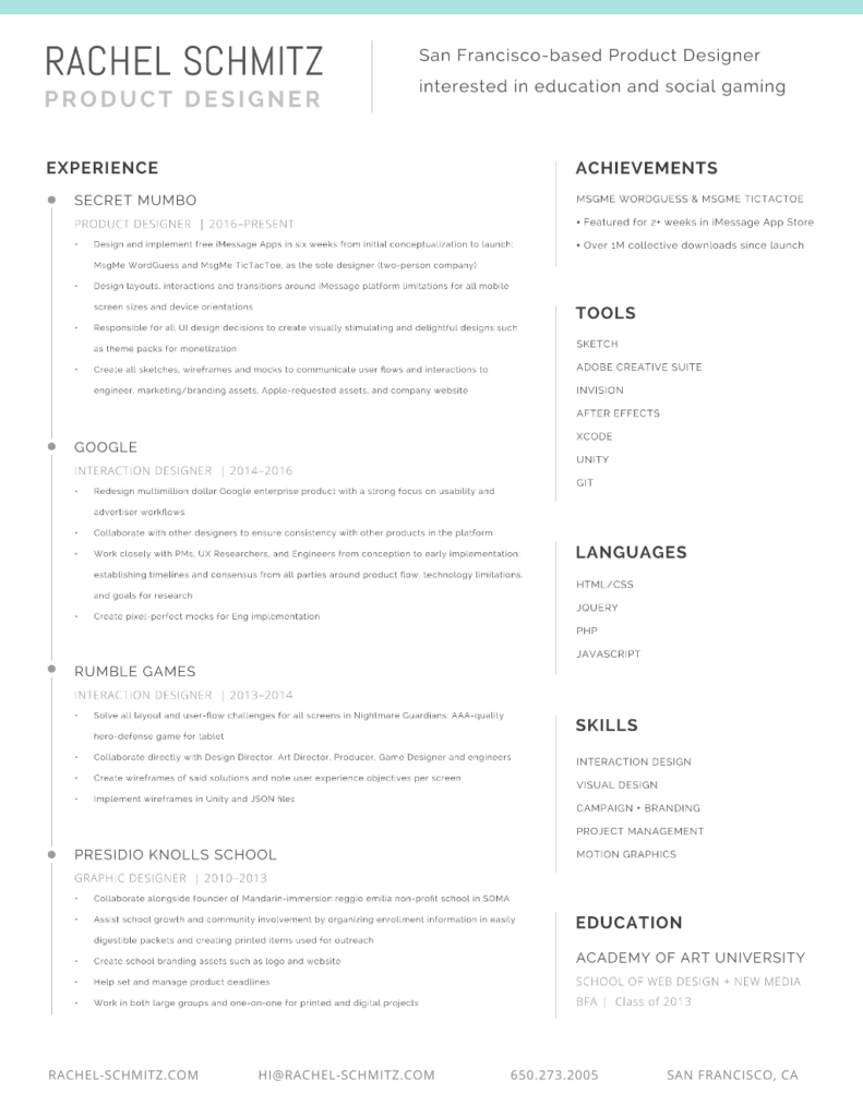 Ux Designer Resumes Hiring Managers Will Love Uxfolio Blog