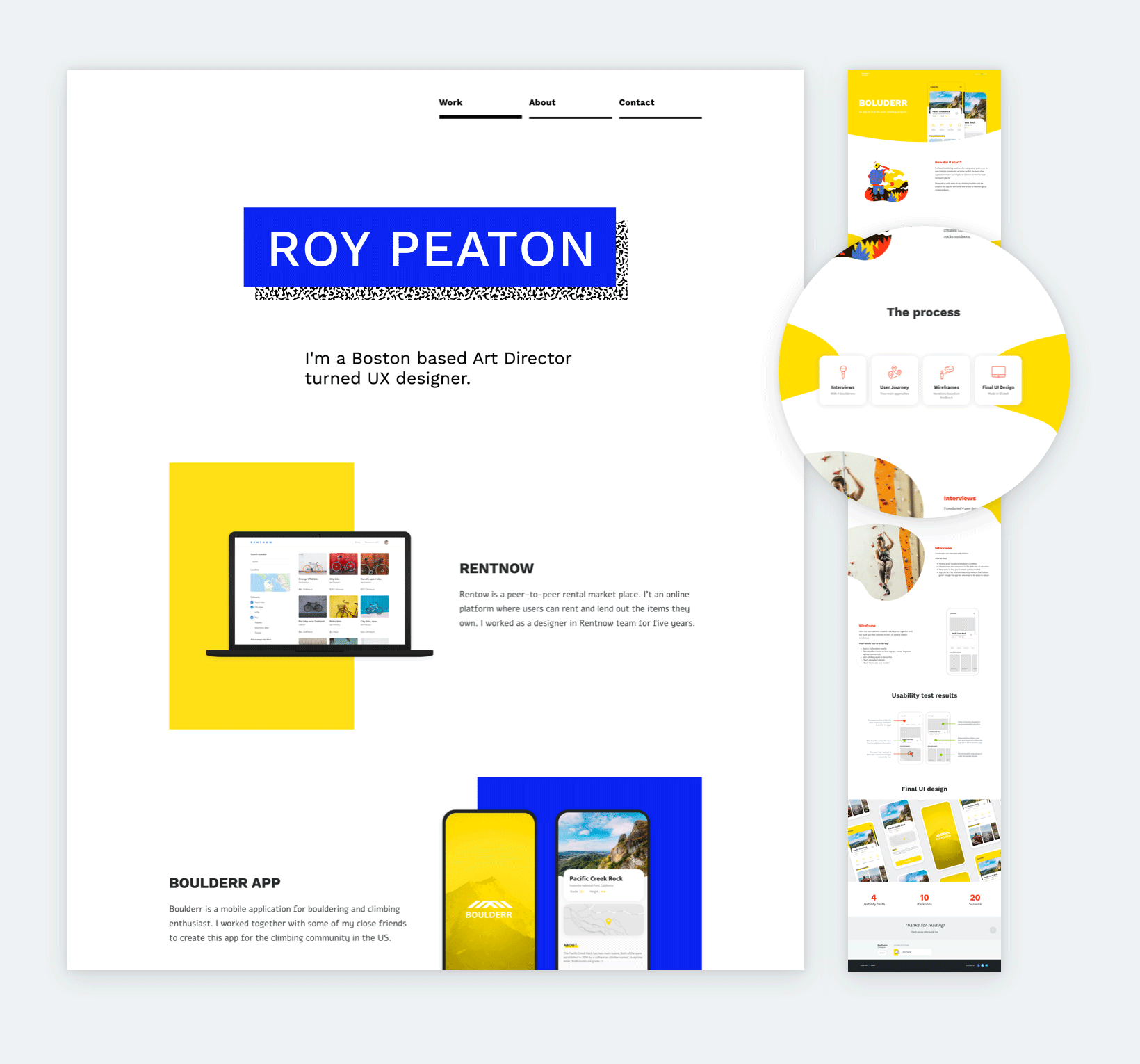 ux design portfolio presentation