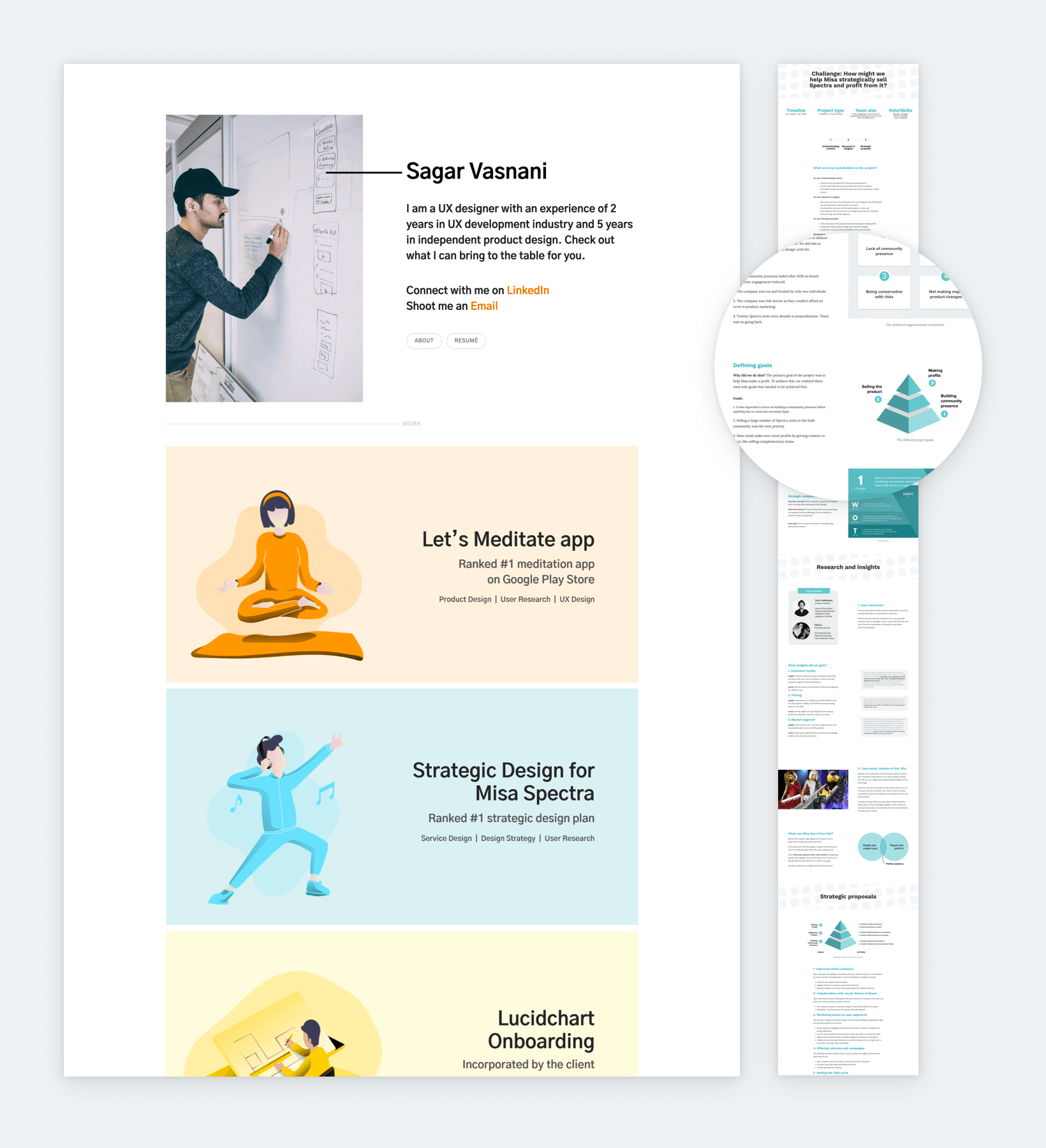 ux project presentation examples