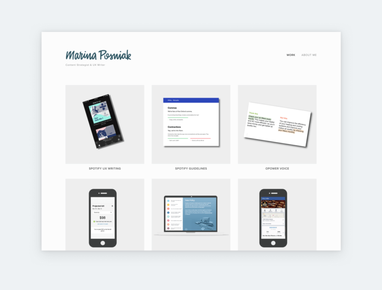 UX Writing Portfolio Examples & Tips - UXfolio Blog