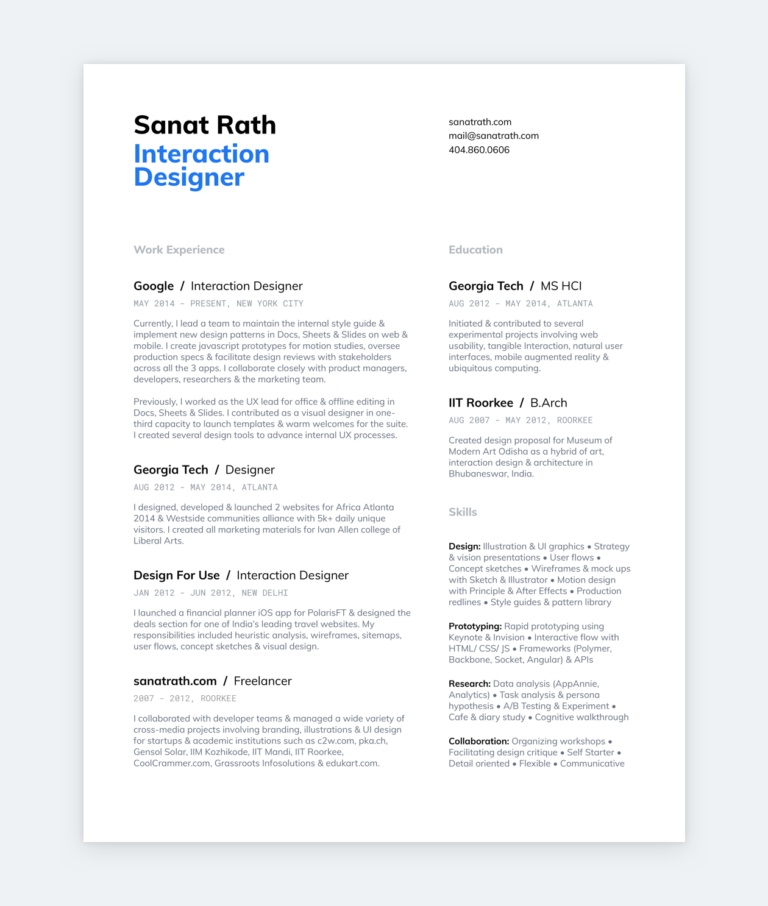 17 Brilliant Product Designer Resume Examples and a Guide for Yours