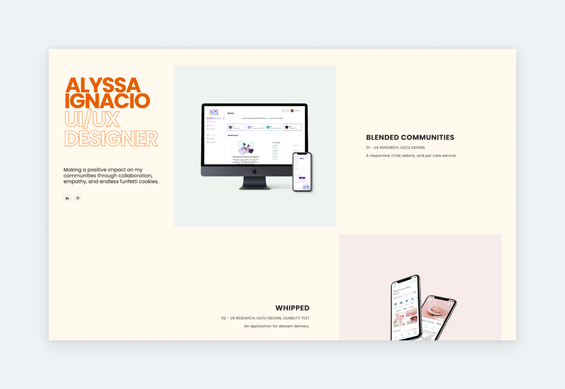 Portfolio Cover Page Example