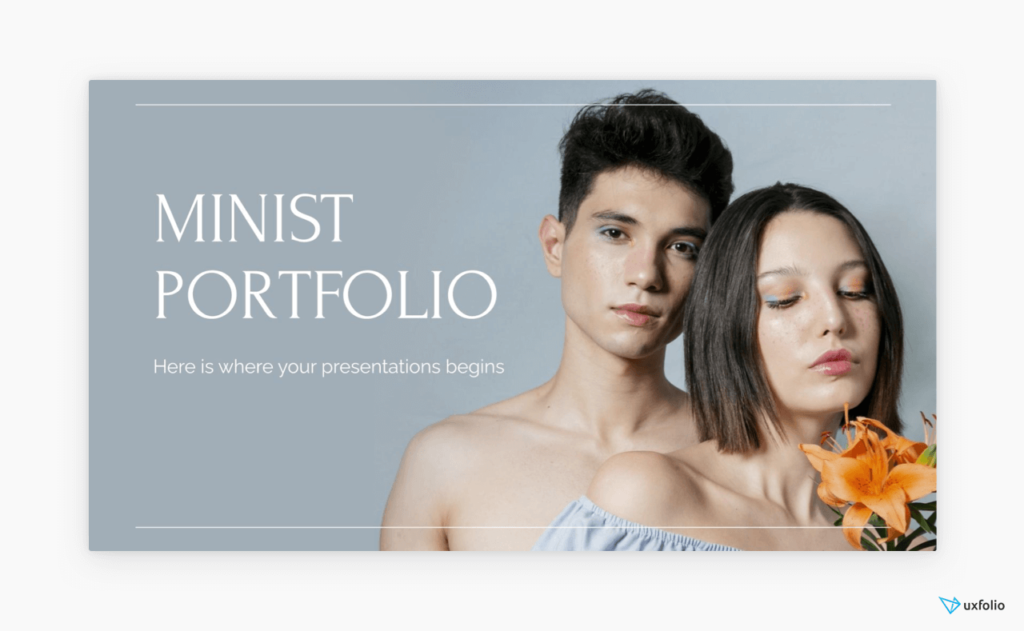 PPT portfolio template example