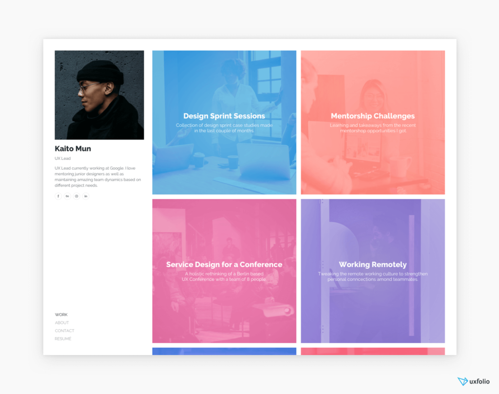 Portfolio Template Example