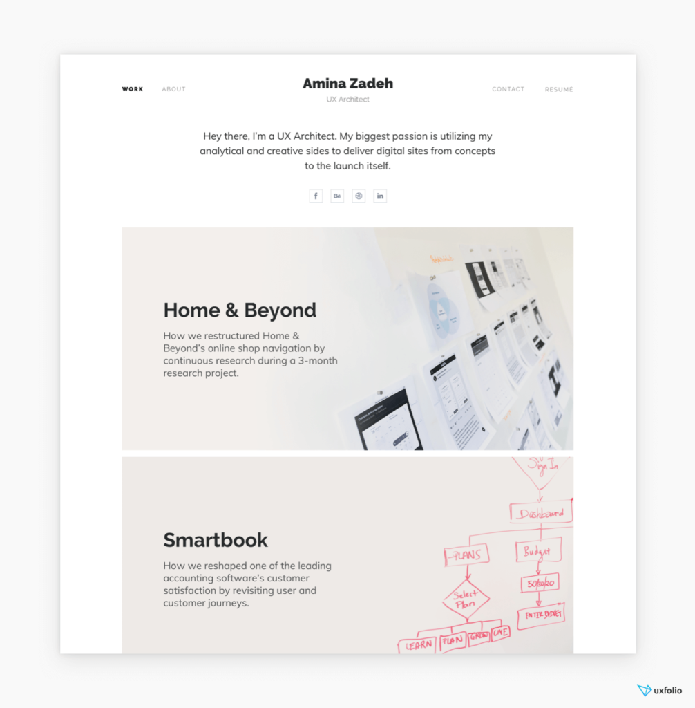 Portfolio Template Example