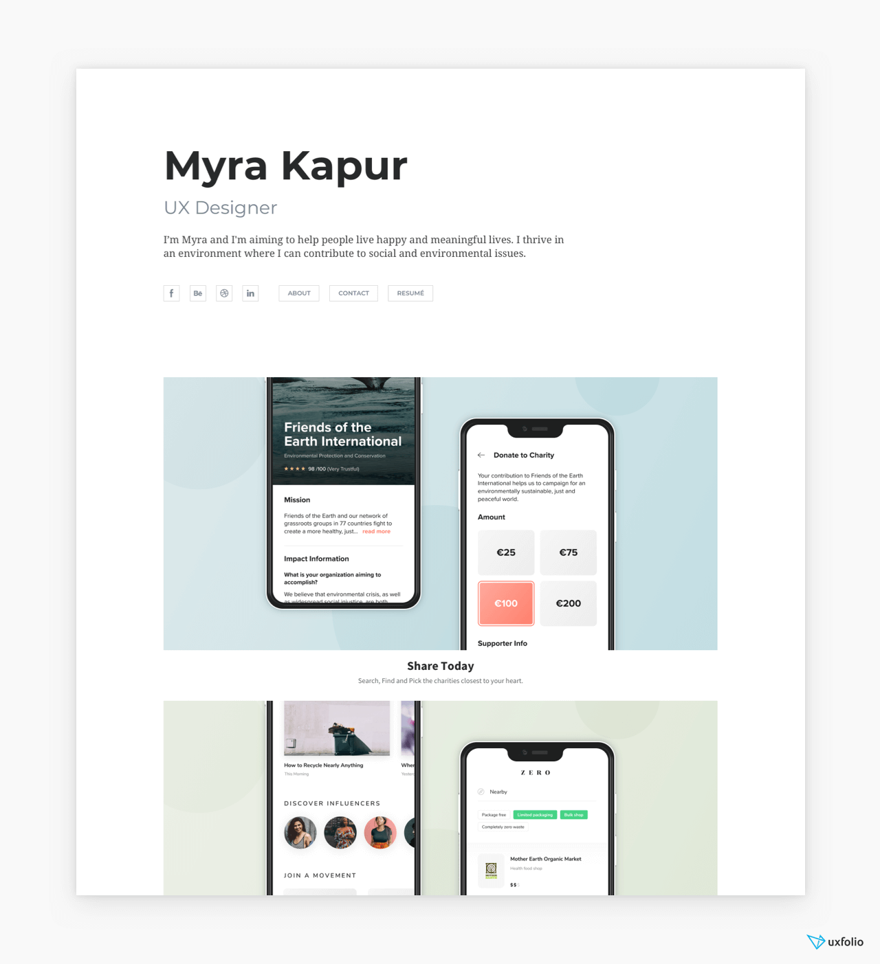 49 Stunning Portfolio Templates & a Guide for Choosing Yours - UXfolio Blog