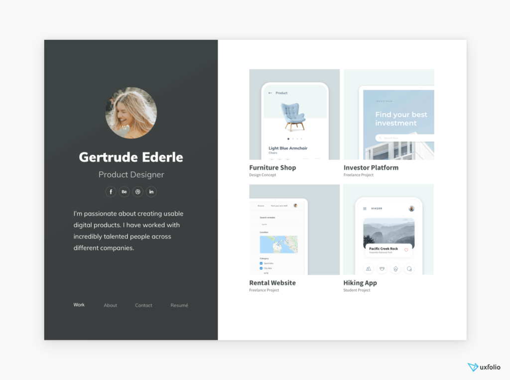 Portfolio Template Example