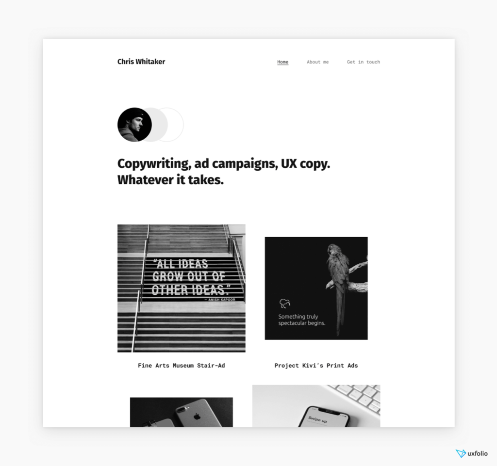Portfolio Template Example