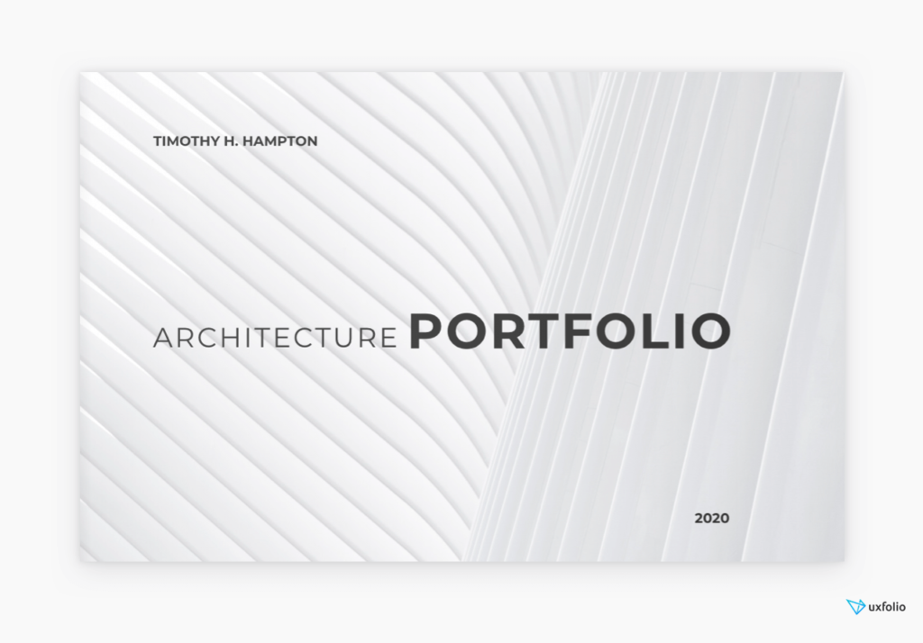 PDF portfolio template example