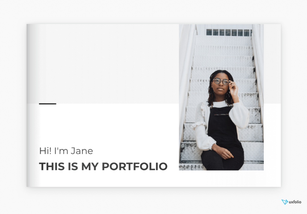 PDF portfolio template example