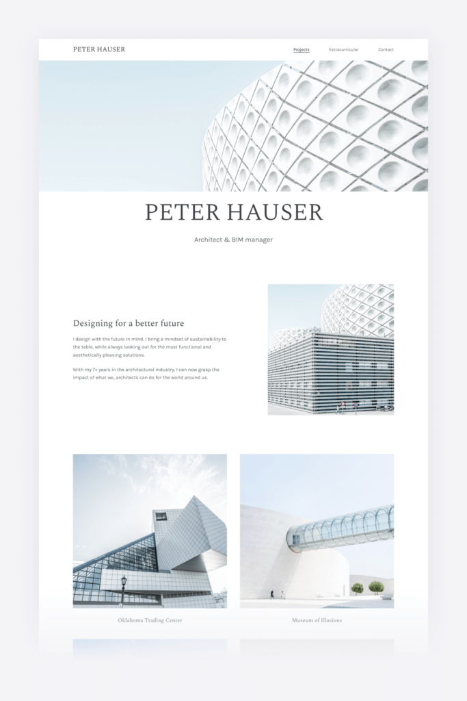 Free Architecture Portfolio Template Examples | Blog | Archifolio