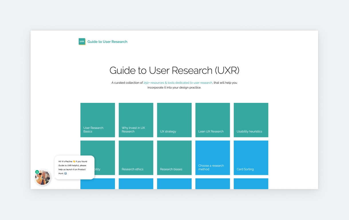 website ux presentation