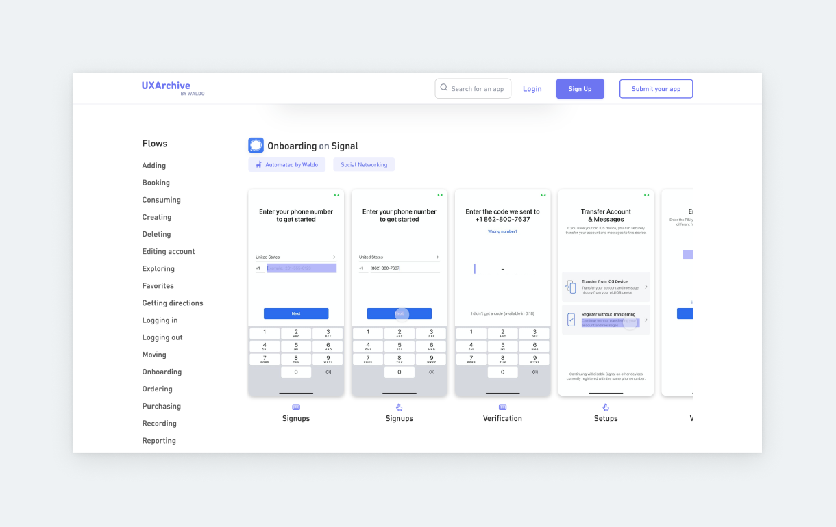 website ux presentation